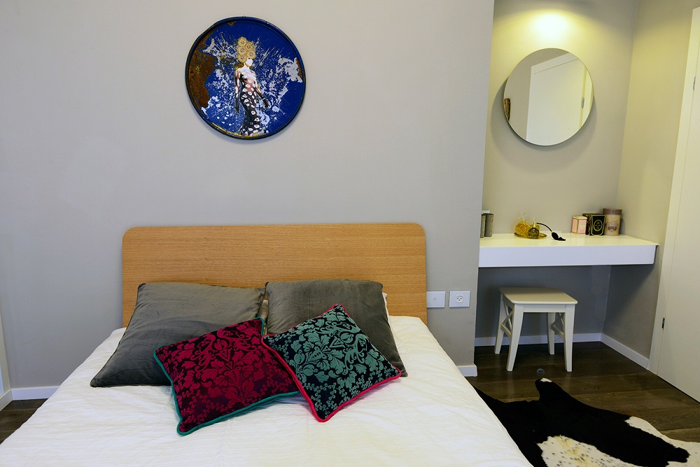 הדמיית חדר שינה בדירה - פרויקט אלמוג המושבה הלבנה, פרדס חנה-כרכור